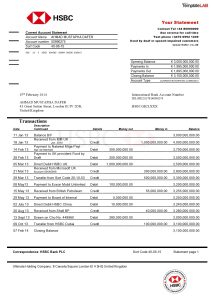 Top quality bank statements